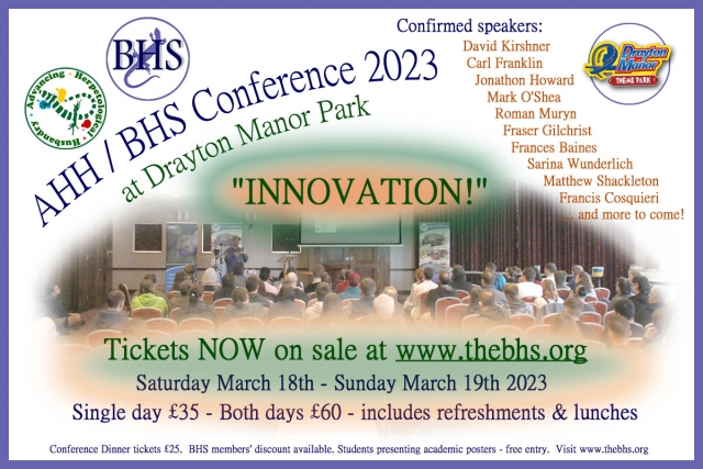 2023 AHH BHS Drayton Manor Conference on Reptile Husbandry and